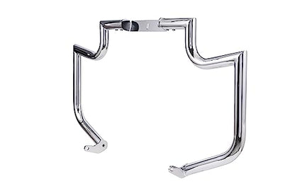 Gamyipp 1.5" Crash Bar Engine Guard Highway Freeway Bar for Honda VT1100 Shadow Spirit Sabre 2000-2007 (Silver)