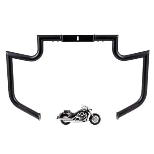 Gamyipp 1.5" Crash Bar Engine Guard Highway Freeway Bar for Honda VTX1800 VT1800C VTX1800F 2002-2008 (Black)