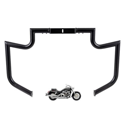 Gamyipp 1.5" Crash Bar Engine Guard Highway Freeway Bar for Honda VTX1800 VT1800C VTX1800F 2002-2008 (Black)