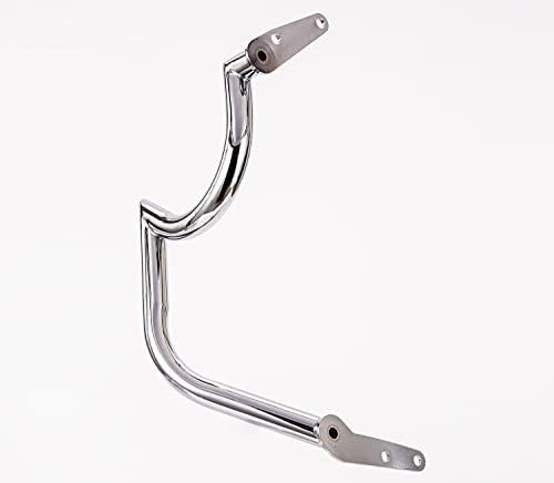 Kinglemc Engine Guard Highway Freeway Crash Bar for Yamaha Vstar Xvs 1100 Classic Custom Silverado (Mustache Silver)