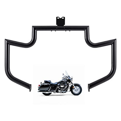 Gamyipp 1.5" Crash Bar Engine Guard Highway Freeway Bar for Kawasaki Vulcan 1500 VN1500 VN1500D VN1500E VN1500N Classic (Black)