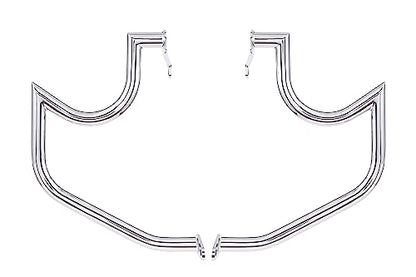 Kinglemc Crash Bar Engine Guard Highway Bar for Suzuki VL800 Intruder Volusia 800 C M 50 Boulevard 2005-2022 (Mustache Silver)