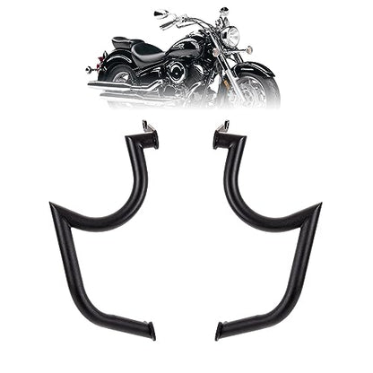 Kinglemc Engine Guard Highway Freeway Crash Bar for Yamaha Vstar Xvs 1100 Classic Custom Silverado (Mustache Black)