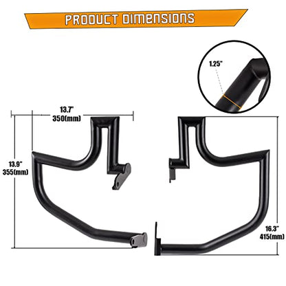 Kinglemc Crash Bar Engine Guard Highway Bar for Honda Rebel 1100 DCT CMX 1100 CMX1100 2021 2022