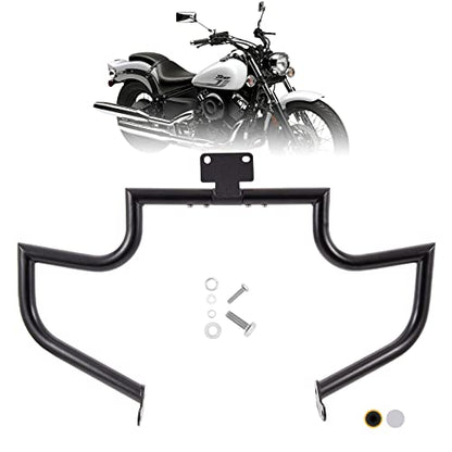 Kinglemc Crash Bar Engine Guard Highway Freeway Bar for Yamaha VStar dragstar 400 650 (Black)