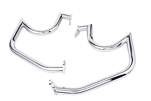 Kinglemc Crash Bar Engine Guard Highway Bar for Suzuki VL800 Intruder Volusia 800 C M 50 Boulevard 2005-2022 (Mustache Silver)