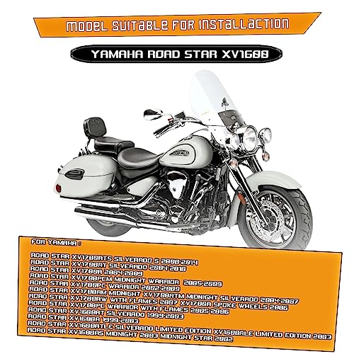 Kinglemc Crash Bar Engine Guard Highway Freeway Bar for Yamaha XV 1600 1700 XV1600 XV1700 RoadStar Wild Star Midnight Silverado Warrior