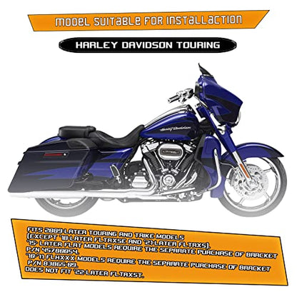 Kinglemc Gloss Black Crash Bar Engine Guard Highway Bar for Harley Davidson Touring Road Glide Road King Street Glide Electra Glide CVO and Trike Models (Fit for Touring 2009-2023)