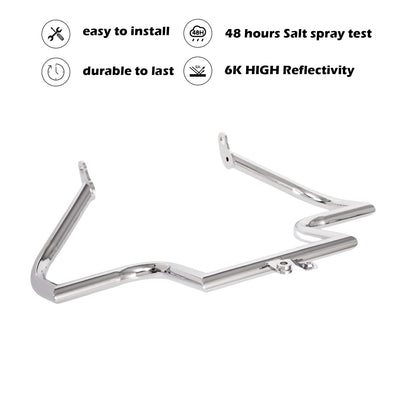 Kinglemc Engine Guard Highway Freeway Crash Bar for Honda VTX 1300 R S C Models 1300R 1300C 1300S (Silver)